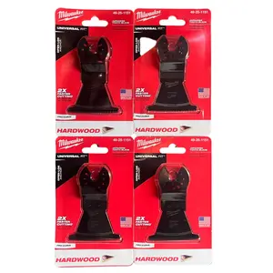 Milwaukee 49-25-1151 OPEN-LOK™ 2-1/2" Hardwood Multi-Tool Blade (4Pk)