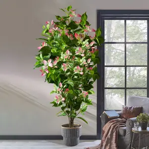 82-144cm Large Lifelike Fake Plant Realistic Faux Plant Artificial Ficus Tree Fake Magnolia Plants Branchs Real touch Rubber Tree Leafs Plastic Tropical Banyan Leaves Tall Oak Plant Decorative Fake Tree For Home Garden Indoor Outdoor Decor