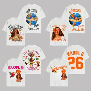 World Tour Dates Graphic Shirt, Latin Pop Reggaeton Fan Tee, Bichota Season Streetwear, Retro Music Merch Outfit