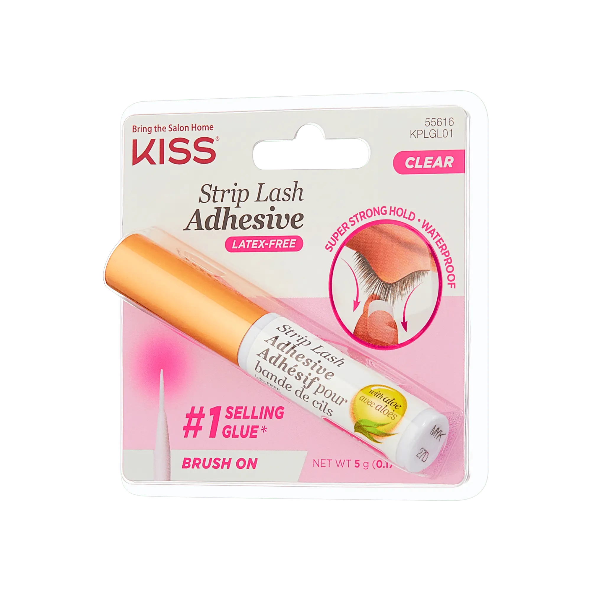 Kiss Strip Lash Adhesive - Clear | False Eyelash Glue, Strip Lash Adhesive, Latex Free Kiss Strip Lash Adhesive - Clear | False Eyelash Glue, Strip Lash Adhesive, Latex Free