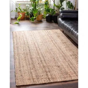 Natural Braided Jute Rug