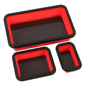 Silicone Magnetic Tool Holder, Foldable Magnetic Part Tray, Multifunctional Tool Storage Tray