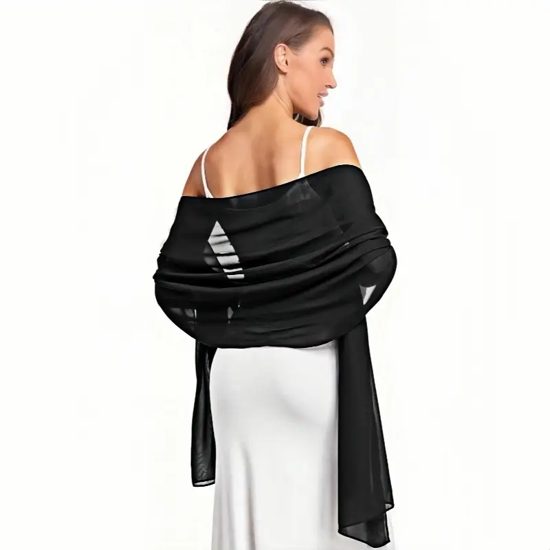 shawls for dresses black Men's Black 4-Way Stretch Dress Shirt main image 0