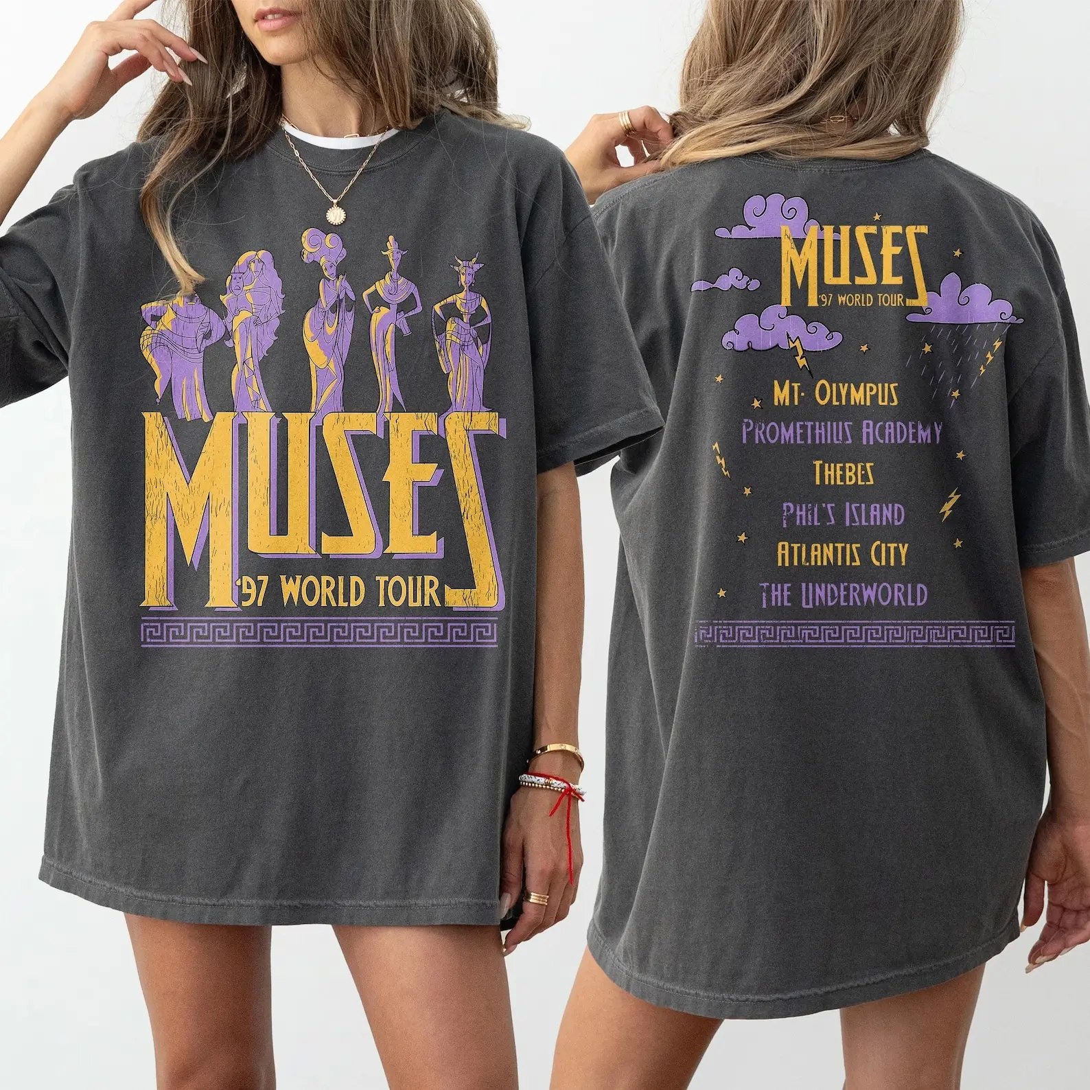 Vintage Hercules The Muses 97 World Tour Shirts, WDW Girl Trip Shirts, Retro Hercules Diva Muses Song Concert Shirt
