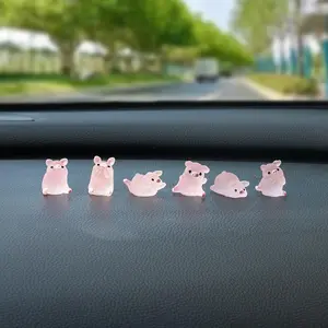 Cute Piggy Design Car Ornament, Car Dashboard Decoration, Car Interior Decoration Accessories for Women & Girls, Car Accessories for Car, Car Interior Accessory