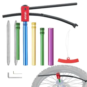 VEVOR Dirt Bike Tire Changing Tool Kit, Fits for Motocross Enduro 16-21 Wheels, Includes 15-25 mm Axle Adapters, Dirt Bike Tire Changing Tools Compact Changer with 2 Irons and Protective Sleeve
