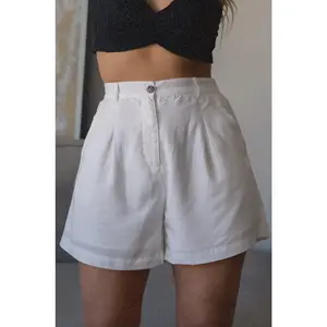 White Linen Shorts