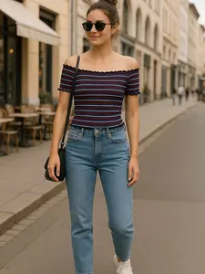 Retro Ruffle Top