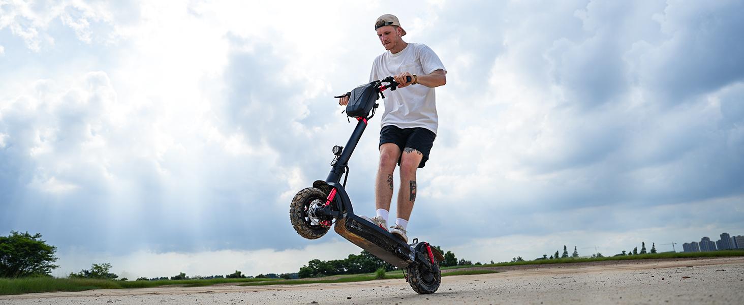 【Holiday Haul】Off-Road Electric Scooter for Adults, 2000W Motor 28 MPH Top Speed 37 Miles Long Range 11" Off-Road Pneumatic Tires, Dual Disc Brakes, Front & Rear Dual Suspension, Turn Signals & APP Control, Foldable E-Scooter with NFC Unlock 【Holiday Haul】Off-Road Electric Scooter for Adults, 2000W Motor 28 MPH Top Speed 37 Miles Long Range 11" Off-Road Pneumatic Tires, Dual Disc Brakes, Front & Rear Dual Suspension, Turn Signals & APP Control, Foldable E-Scooter with NFC Unlock