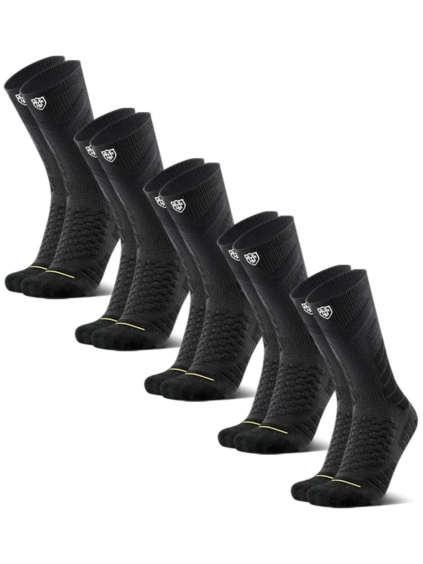 Men's Professional Sports Socks, Mid-Calf Basketball Socks, Anti-Slip Football Socks, 365 Arch Support, Shock Absorption, Outdoor Running, Gym, Workout Socks, Athletic Grip Socks, Track Socks