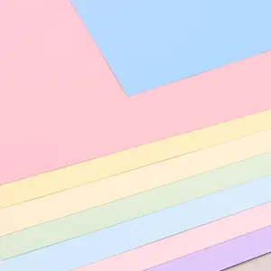 20 Sheets Of Macaron Colored Cardboard, A4 Size (8.26 * 11.69in), Thickness 200gsm, 10 Colors, Handmade Diy, Background Board, Painting, Material Tools
