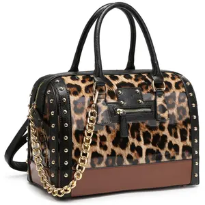 Barrel bags for Women Shiny Patent Faux Leather Handbags simply tote Top Handle purse Rivet Decoration Satchel bags Shoulder bag