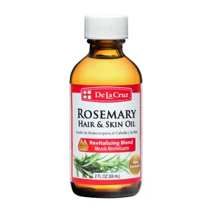De La Cruz Oil of Rosemary Blend / Aceite de Romero 2 OZ. / bottled in USA