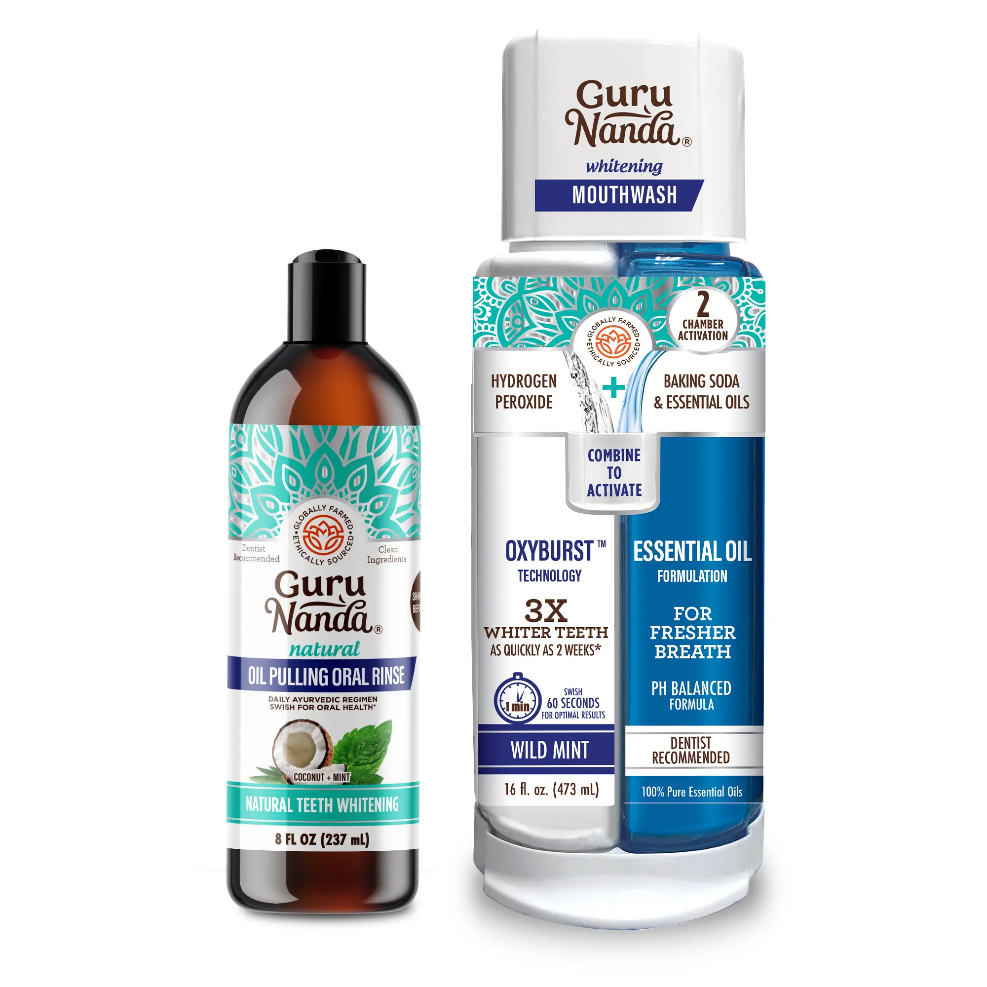 Happy Gums - GuruNanda 8oz Cocomint + Dual Barrel