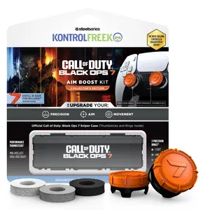 KontrolFreek Call of Duty: Black Ops 7 Aim Boost Kit | Collector’s Edition for PlayStation 4 (PS4), PlayStation 5 (PS5) | Orange and Black