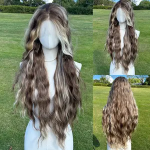 SMILCO/30-inch | Slim and lightweight style Ombre Flaxen Hight Light Blond Curly Lace Front Free Part | SM9204