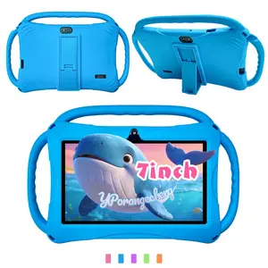 Surprise Gift Kids Rechargeable Tablet PC, Affordable Tablet, 7 Inch Android 12, 2gb RAM 32GB ROM, 5g WiFi, Bluetooth-compatible, 1024x600 IPS Display, Parental Control, Blue, Wireless Touchscreen Tablet