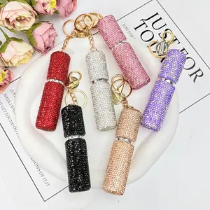 Perfume refillable bottle keychain, creative mini spray bottle keychain, bag charm pendant, portable small spray bottle for makeup and travel,Summervibes