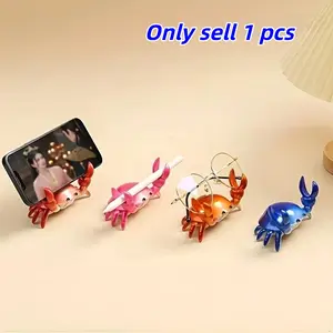 Multifunctional Crab Pen Holder Stand, Creative Gift Eyeglass Rack Desk Organizer, Stylish Desktop Accessory for Office & Home Use, Desk Accessories, Desk Supplies