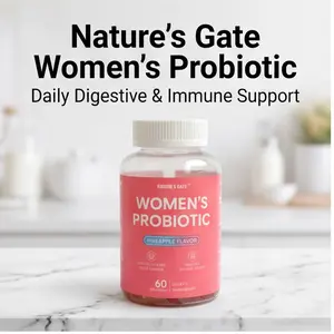 Women's Probiotic Pineapple Flavor Soft Gummies (60-Piece Package) - Women's Healthcare Supplement, Supports Flora Balance & Promotes Digestive Health