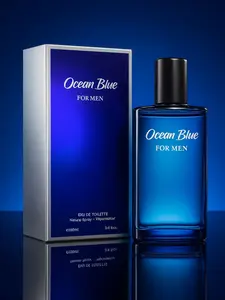 AWESOME Ocean Blue Cologne 3.4oz Summer Cooling Ocean Scent - Mens Fragrance