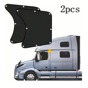 Large Side Window Sun Shade for Semi-Trucks， 24"x22" UV Protection for Freightliner Cascadia, Volvo VNL International Trucks accessories Cover Vehicle