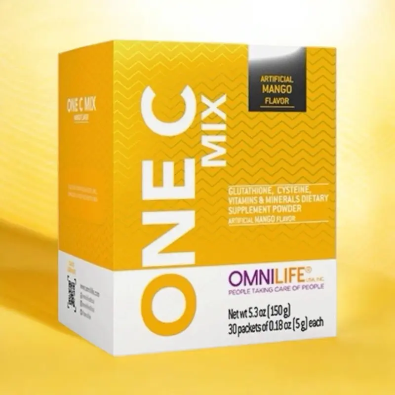 OML ONE C MIX | Mango Flavor | Vitamins & Minerals | 5.3 oz | 30 Packets of 0.18oz (5g) each