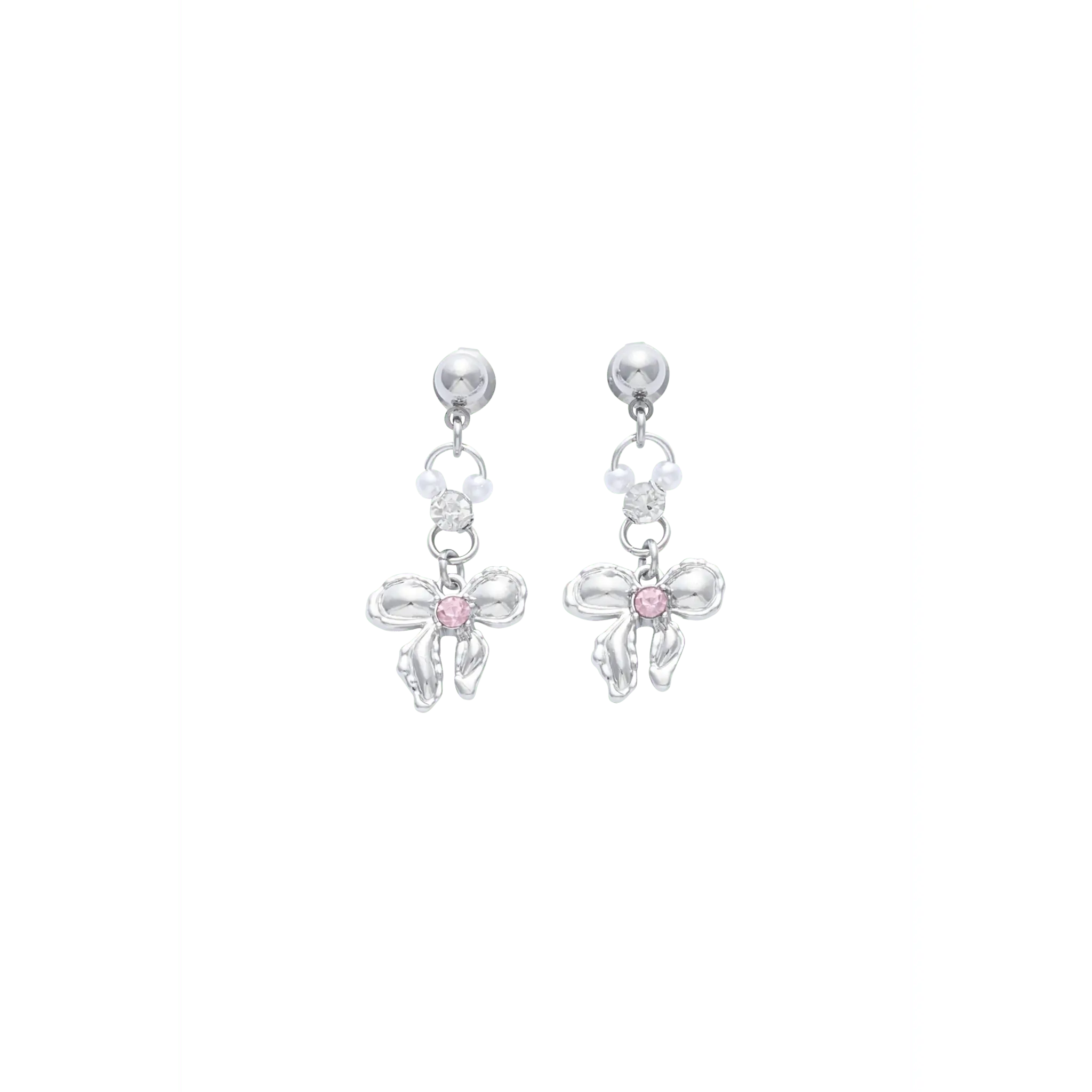 LOVE BOW DROP EARRINGS