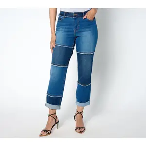 LOGO Lab by Lori Goldstein Regular Boyfriend Boyfriend Jeans