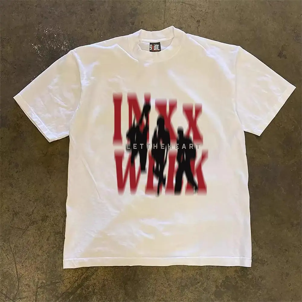 Black Shadow Blur Text Graphic T-Shirt | Vintage Streetwear Oversized Tee | 100% Cotton Unisex Short Sleeve Top | Trendy Casual Fashion Shirt for Men & Women | SKU zmxqtrplav