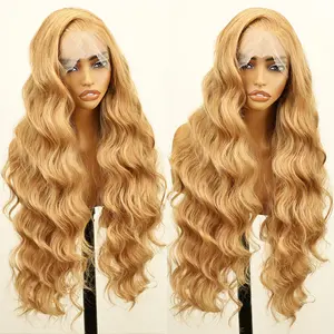 FABÉLLE Long Wavy Lace Hairline Wig Hairstyle Synthetic Heat Resistant 32Inch Glueless Wig Body Wave Wig 13*6 Lace Front Natural Wavy Pre Plucked Wigs Lace Frontal for Women