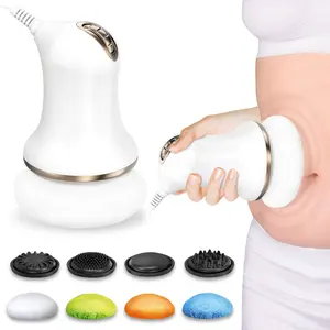 6-Speed Massager With 4 Replaceable Heads For Relaxation Of Arms, Legs, Hip, Belly, Neck And Body -Great Christmas And New Year Gift Ldea