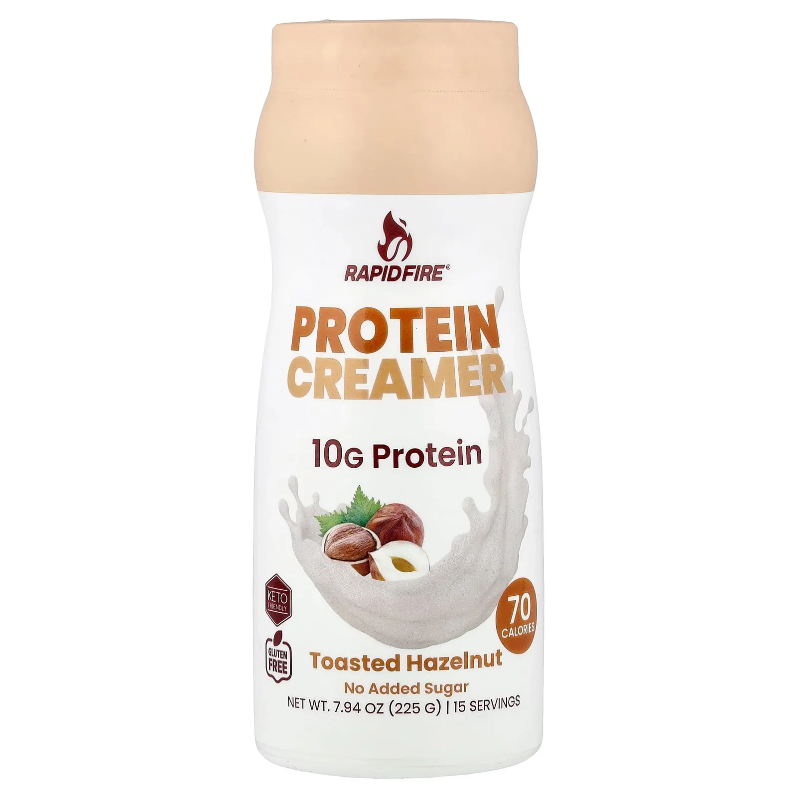 RAPIDFIRE Protein Creamer, Toasted Hazelnut , 7.94 oz (225 g) RAPIDFIRE Protein Creamer, Toasted Hazelnut , 7.94 oz (225 g)
