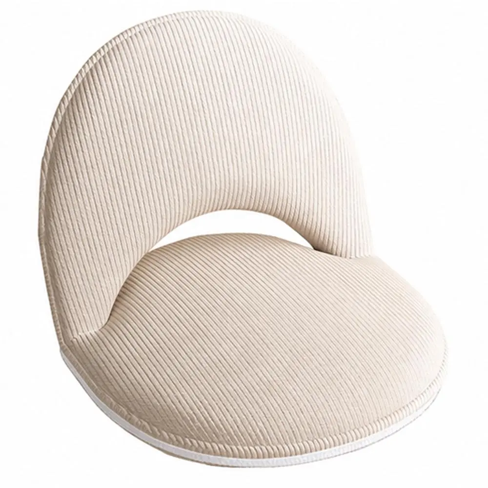 Floor Chair with Back Support, Foldable Lazy Sofa Chair for Adults, Adjustable Corduroy Gaming Reading Chair, Ergonomic Seat Cushion for Bedroom Bay Window Tatami Living Room