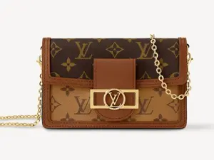 Pre-owned Louis Vuitton coated canvas Crossbody Bags Dauphine Woc no.1