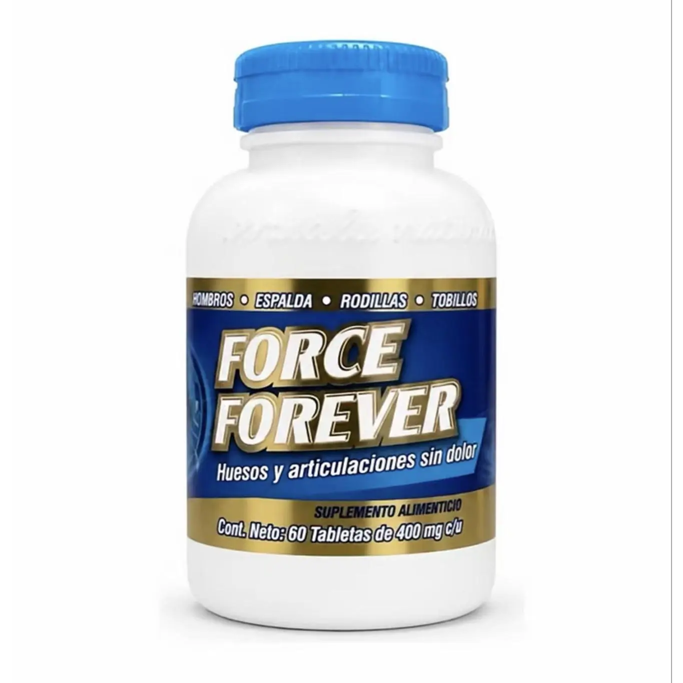 Force Forever 60 Tablets of 400 mg for Bones & Joints - Dietary Supplement for Hips, Back, Knees, Ankles