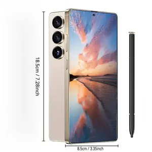 25 Ultra Unlocked 5G Android 14 Mobile Phone 6800mAh Fast Charging 12GB+512GB 108MP+48MP Autofocus Camera Dual SIM Face Fingerprint Unlock Built-in Pen Card Port