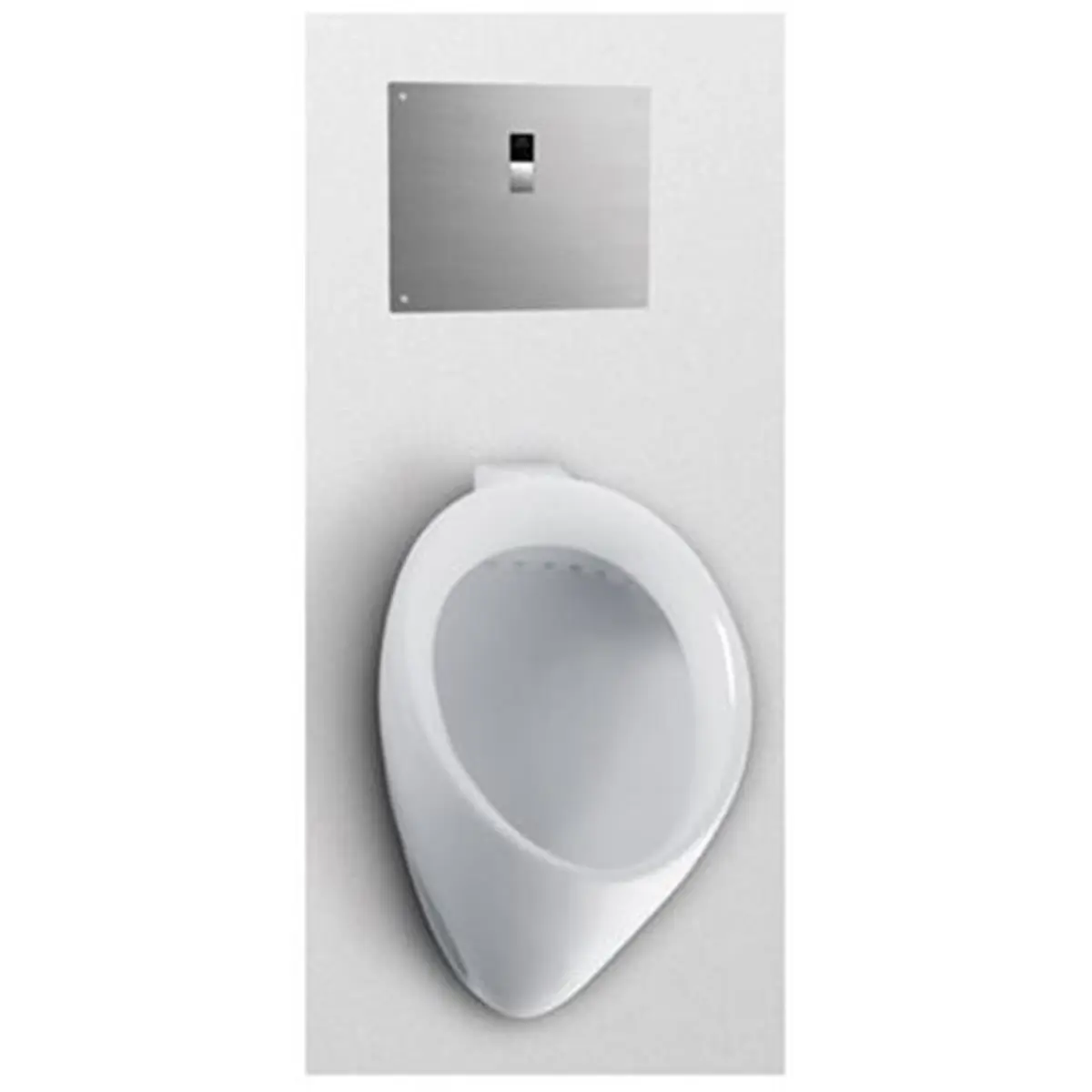 TOTO UT104EV01 Commercial High-Efficiency Washout Urinal - Back Spud Inlet, Cotton Finish, Modern Decorative Design, Front Bowl, Sanagloss Glaze, Waterless Toilet