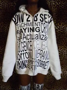 How 2 B Sexy White Hoodie