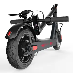Electric Scooter 2026 Upgraded Model with Solid Tires, Drum Brake plus Electronic Brake, 36V Lithium Battery, 21 Mile Range and Foldable Urban Commuter Frame