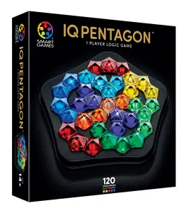 IQ Deluxe: Pentagon - Featuring 120 Challenges in a Deluxe Travel Case for Ages 14 - Adult