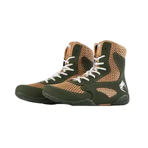 Venum Contender Boxing Shoes - Military Green/Sand
