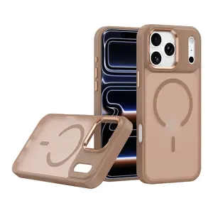 iPhone 17/16/15/14/13/12 series MagSafe, 360° Rotating Ring Stand, TPU+PC Dual Layer  the unique Disconnect After Collision selling point Heavy Duty Magnetic Case 360° Rotating Stand Slide Camera Cover Drop Protection Built-in Kickstand