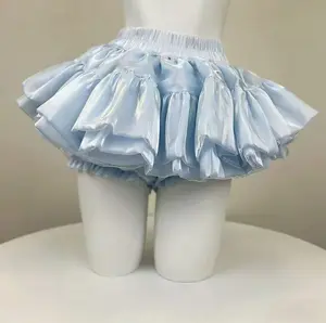 Women's Balletcore Sorbet Layered Tutu Mini Skirt - Coquette Aesthetic Volume Ruffle Skort, Sun-Kissed Summer Mesh Bottoms, 2026 Multi-Color Fairycore Outfit
