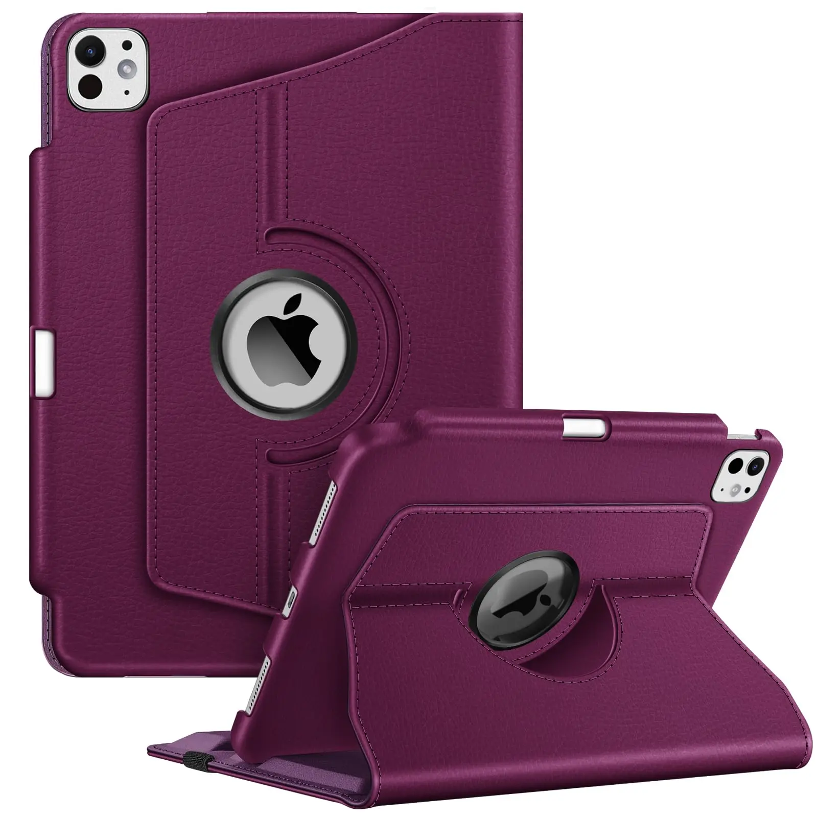 Fintie Durable Slim Fit 360-Degree Rotatable iPad Cover for iPad Pro 11-inch (M5/M4 Chip, 2024 M4), Computer Tablet Case with Built-in Pencil Holder, Auto Wake/Sleep, Landscape-Portrait Position Support