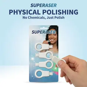 Superaser Nano Sponge Teeth Cleaning Wipe, Instant Teeth Whitening Kit, Magic Stain Remover for Coffee Smoke Wine, Professional Physical Polishing, Safe for Sensitive Teeth Kids & Pets, Portable Pocket Dentist, Pearl Shine Smile,