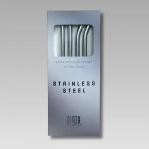 Stainless Steel Straws- 4-Pack