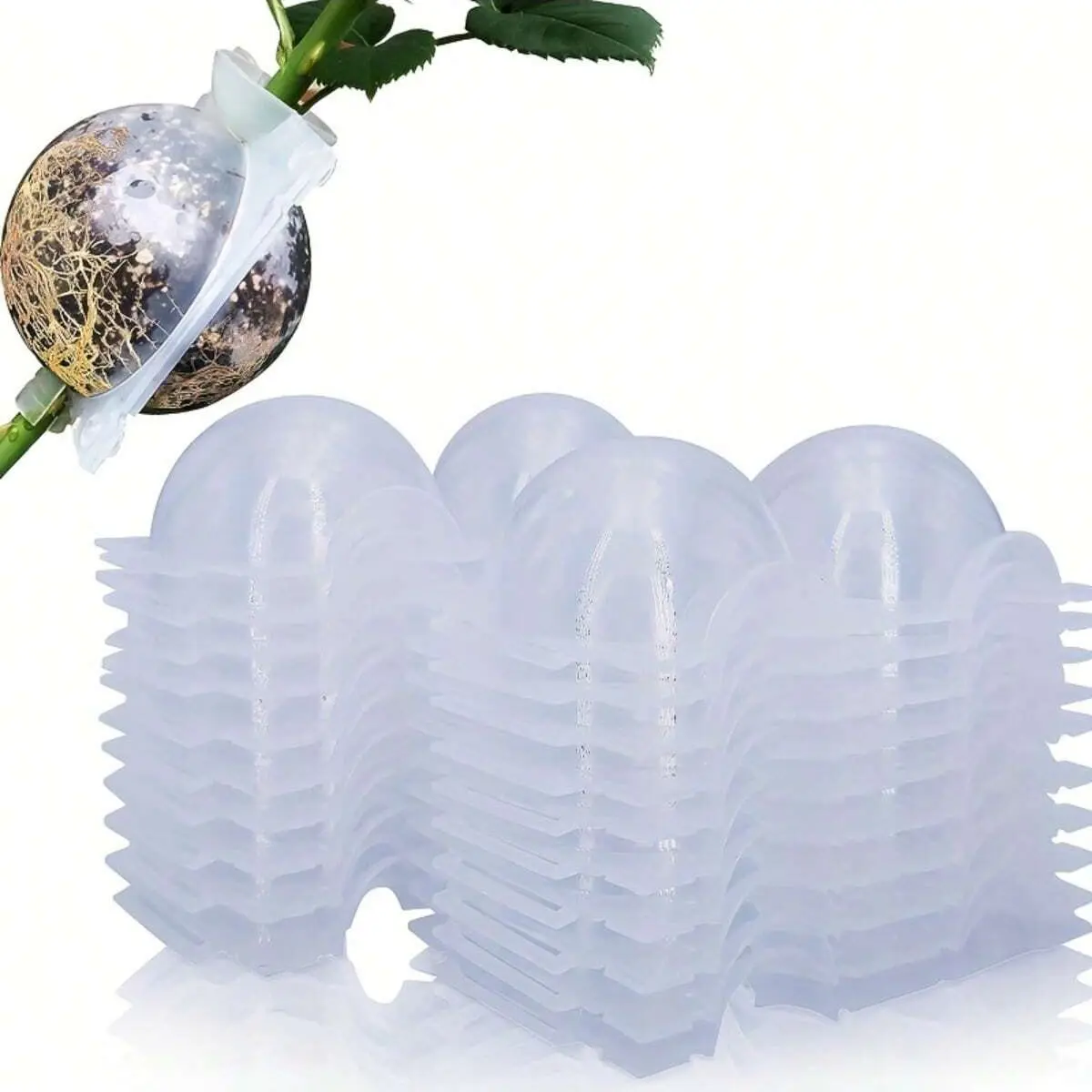 20pcs Plant Root Grow Box, Reusable No Damage High Pressure Breeding Ball Plant Root Grafting Device Box For Plant Quick Breeding Air Layered Pods Plant Rooting Ball Garden Supplies Gardening Supplies