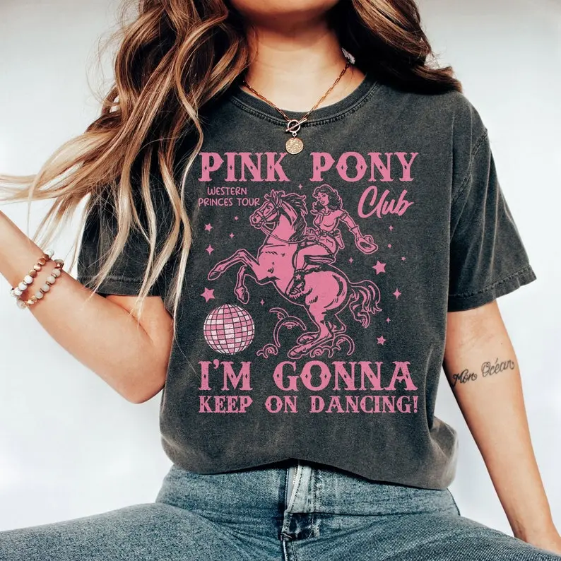 Chappell Roan Shirt, Pink Pony Club Shirt, Midwest Princess Tour, Sapphic Lesbian Pride Music Shirt, Gift for Women Casual Top Unisex Womenswear