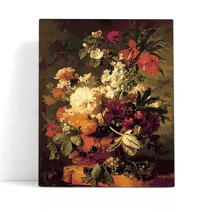 Paint by Numbers Kit for Adult,  Flowers from France, DIY Wall Art for Home Decoration, Handmade Craft, Meaningful Couple Keepsake, Gift, 40*50cm/16x20Inch